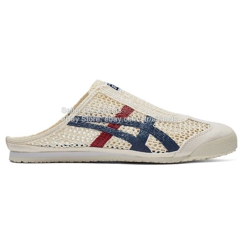 NUEVAS Tenis Informales Onitsuka Tiger México 66 Sabot Unisex Crema/Azul Mako - Imagen 30 de 46