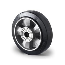 Gummirad 160 mm Hubwagen Rad Rollen Hubwagenr&auml;der Ersatzrad mit Kugellager