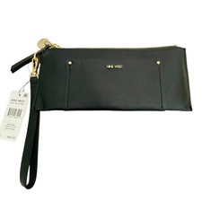 NWT Nine West Elongated Wristlet Accessory in Black Handbag Purse Clutch Gift