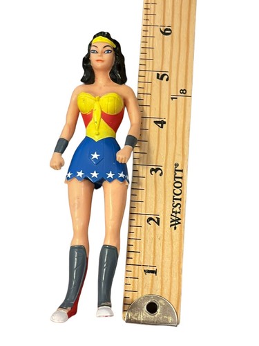 Wonder Woman Rubber 5.5" Action Figure DC Comics Justice League & Supergirl - Picture 4 of 22