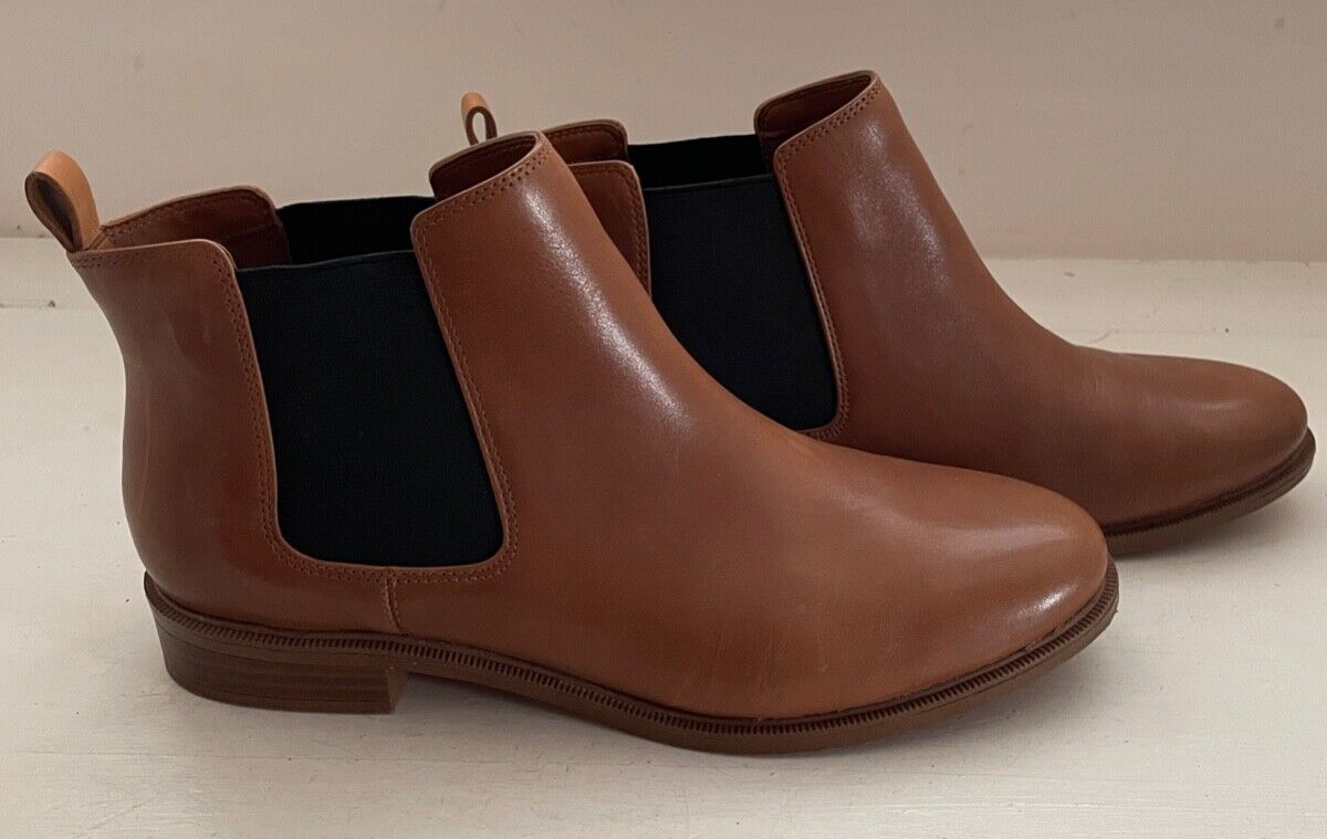 Clarks Womens Tan Ankle Boot Size UK6 VGC FH1 eBay