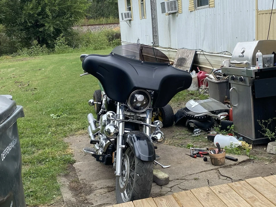 CARENAGEM BATWING PÁRA-BRISA 4 HARLEY TOURING ROAD STREET GLIDE ABS 2DIN 1994-UP - Imagem 3 de 3