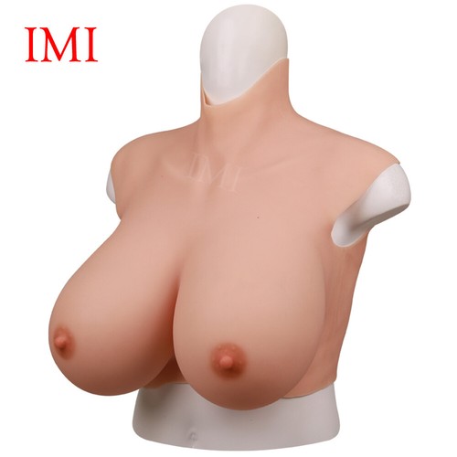 Realistic Silicone Breast Forms B-K Cup Fake Boobs Breastplate for Crossdresser - Picture 13 of 16
