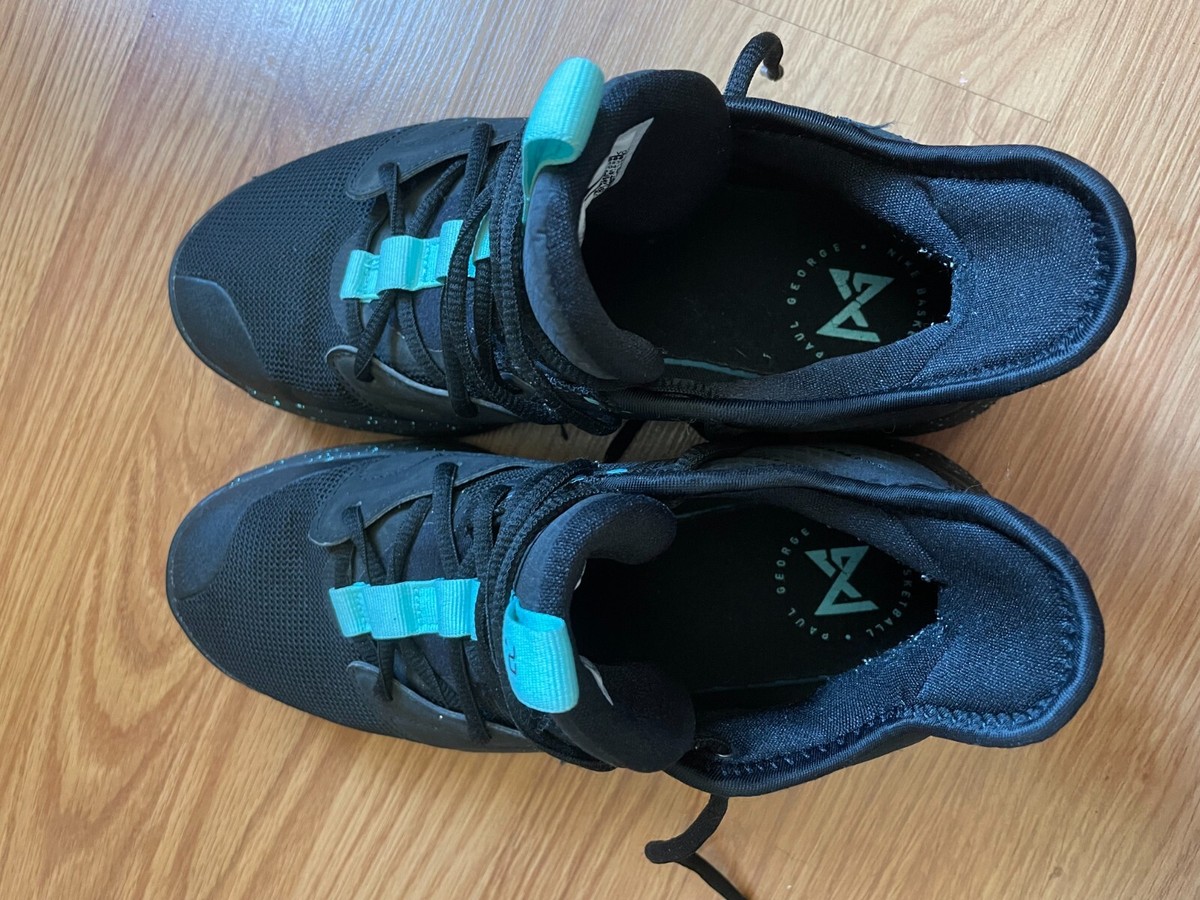 Nike PG 3 Diamond AO2607-006 Black Aqua Paul George Mens 7.5