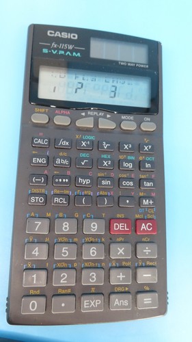 Casio ~ Scientific Calculator ~ FX-115W ~ Solar and Battery ~ 2-Line Display - Imagen 4 de 4