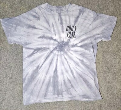 BLACKPINK Tシャツ　GRAY TIE DYE T-shirt BLACKPINK logo T-shirt gray tie dye S size