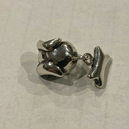 Adorable Puppy with Bone Charm for Bracelet - Picture 3 of 3