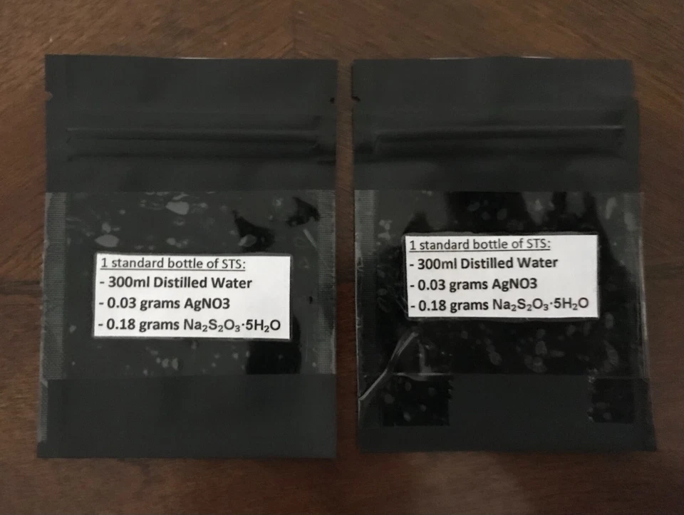 Solución STS, tiosulfato de plata. 50 botellas estándar de 300 ml. ¡LEER MÁS ABAJO! Foto 4 de 4