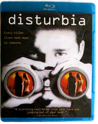 Disturbia:  Killers Live Next Door To Someone (Blu-ray, 2013, NEW) Shia LaBeouf