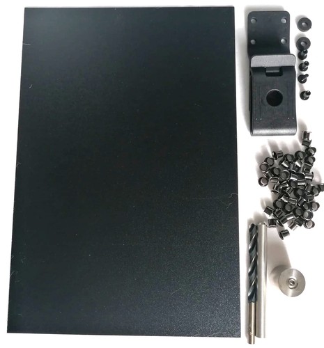 Set Kydex platte schwarz Thermoplast Messer Holster Scheide Nieten Gürtel 360