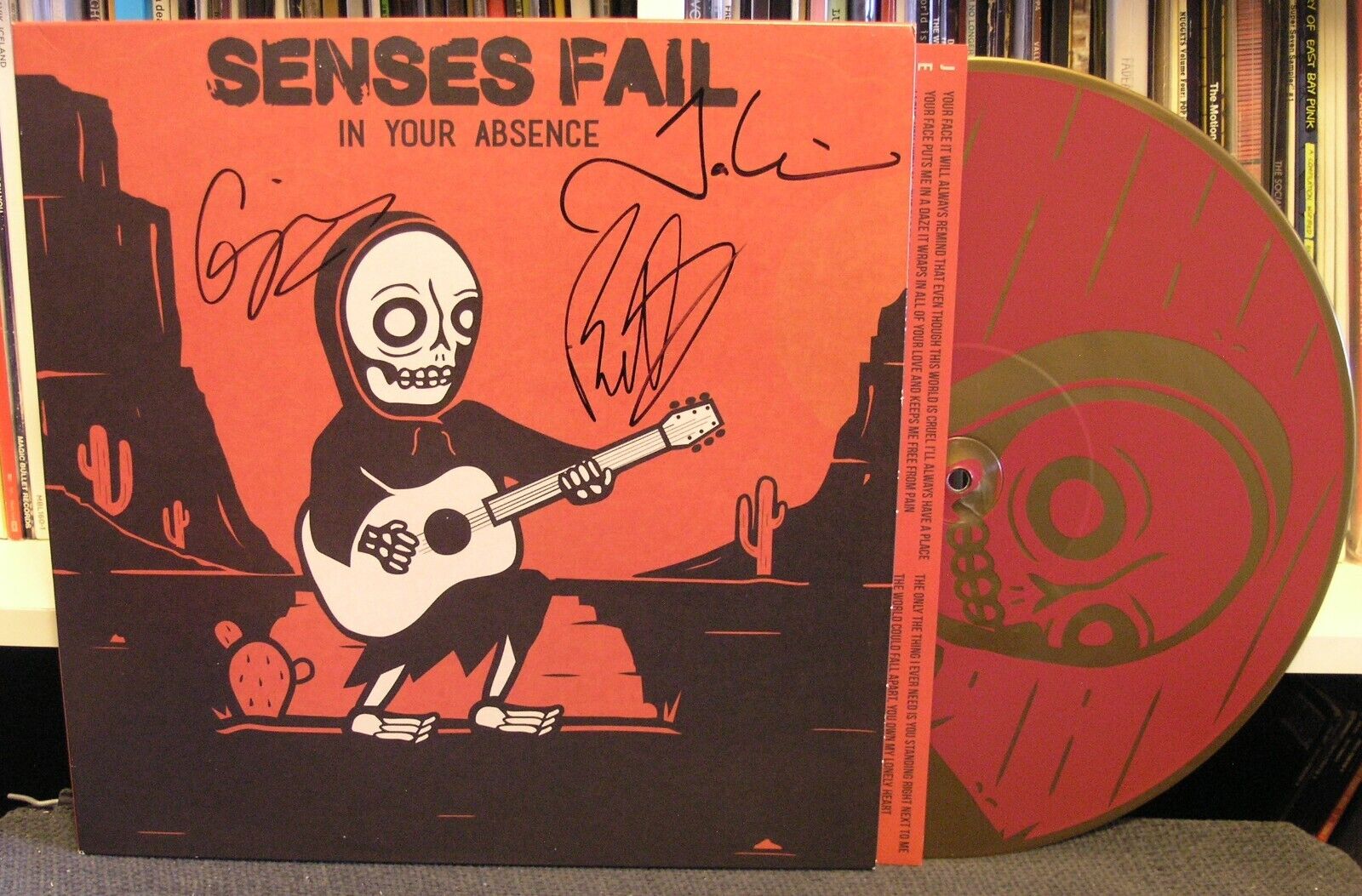 Senses Fail "In Your Absence" EP LP NM /500 Autographed Taking Back Sunday