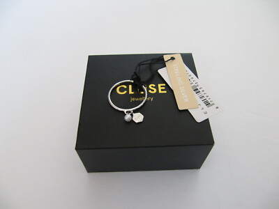 CLUSE Essentielle Hexagon and Pearl Charm Silver Ring CLJ42007-54 