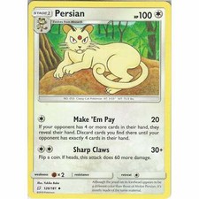 126/181 Persian Uncommon: Pokemon Trading Card Game SM-09 Team Up
