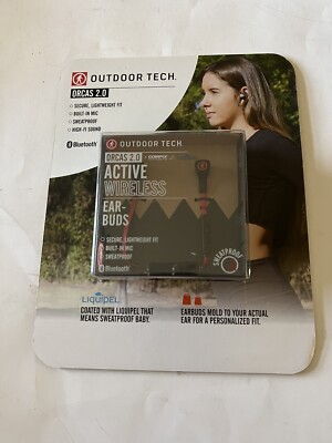 Outdoor Tech Orcas 2.0 - Active Wireless Earbuds, Red