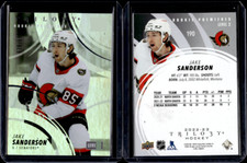 2022-23 Upper Deck Trilogy Rookie Premieres #190 Jake Sanderson /699