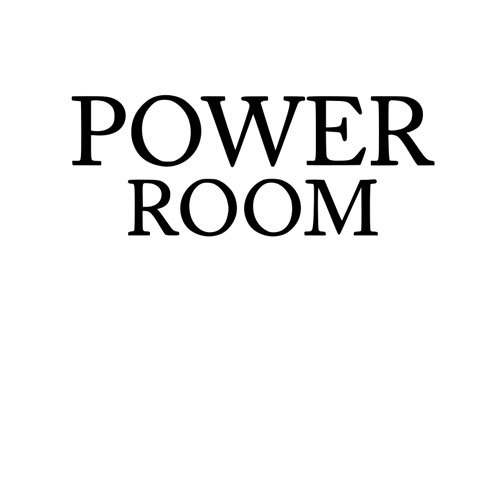 Adesivo porta vinile Power Room per decorazione parete casa insegna porta finestra parole adesivo - Foto 4 di 4