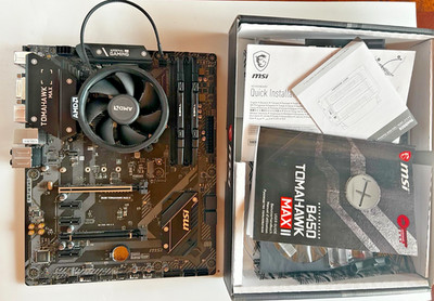 Combo B450 Tomahawk MAX II MS-7C02 + AMD Ryzen 5 3600 6-Core CPU + 32GB DDR4