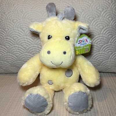 NWT Spark Create Imagine Yellow Giraffe Rattle Crinkle 14  Plush Stuffed Animal