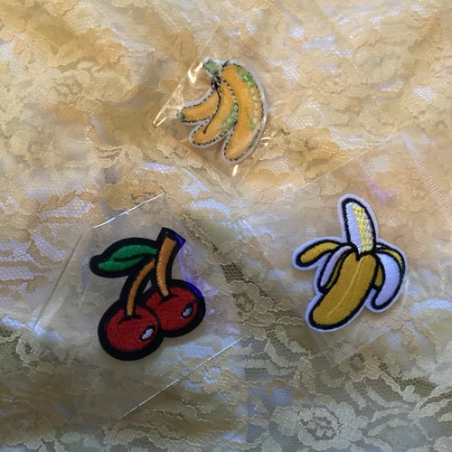 New Embroidered Iron On/Sew On Fruit Patches Set Of 5 - Picture 4 of 4