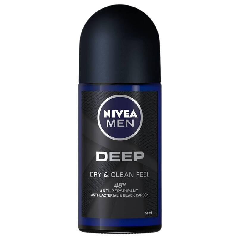 4005900663863 Антиперспирант Nivea Men Deep Dry-Clean Feel наносимый в виде рулона 50 мл 5690₽