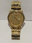 VNTG Used 1980 SEIKO SQ QUARTZ 5Y23-8040 Men's Watch With Day/date Untested
