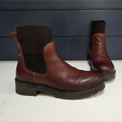 Bootlegger Made In Portugal Chelsea Leather Boots Ankle Moto Size 40 9.5-10