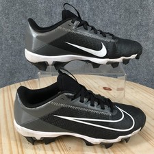Nike Vapor Edge Shark 2 Zapatos Juveniles 5.5 Botines de Fútbol Tenis Con Cordones Negros