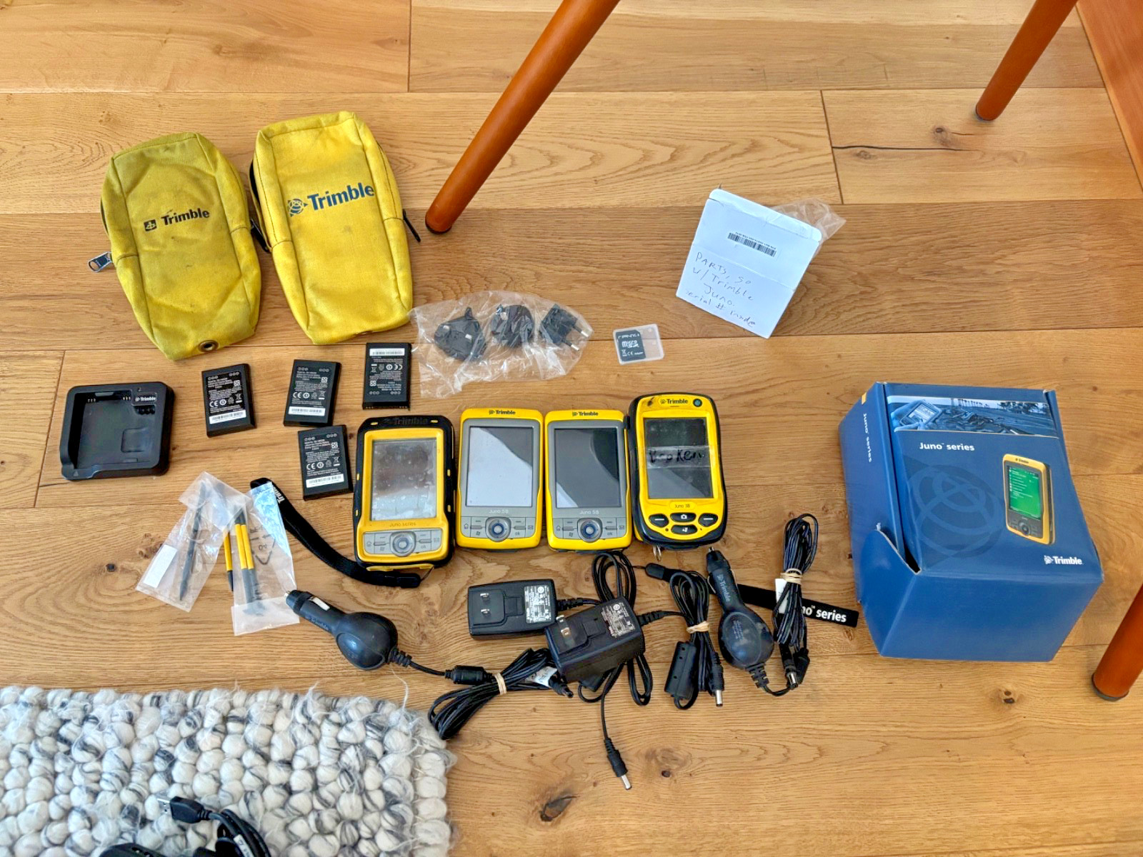 Trimble JUNO SB Outdoor GPS Mapping Data Collector x 3 Lot