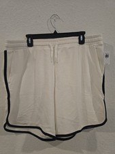 Old Navy Men's Navy Ivory Jogger Shorts Size XL Elastic Waist