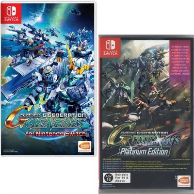 SD Gundam G Generation Genesis & Crossrays Switch Brand New Game Bundle