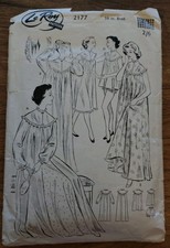 Vintage Le Roy Nightdress Sewing Pattern 2177, 38" Bust - Complete