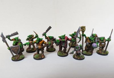 Orc Horde Miniature Pack 11 Unpainted 3D Printed Figures for DnD & Tabletop RPGs