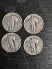Lot Of 4 Standing Liberty Quarters 1928s,1928p,1929s,1925. For PAWPAW.