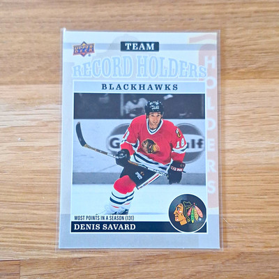 Upper Deck 2025-26 Blackhawks Centennial Denis Savard Team Record Holders #177