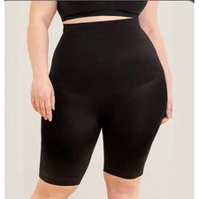 Empetua All Day Every Day High Waisted Black Shaper Shorts, XL/XXL