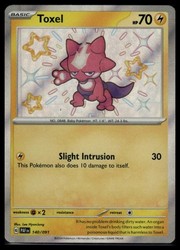 Toxel 140/091 Paldean Fates Shiny Rare Holo