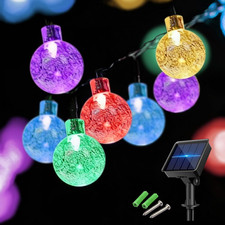 50LED 7M/23FT Solar Fairy Lights Outdoor - 8 Modes Solar String Lights Waterproo