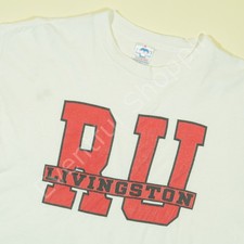 Vintage Rutgers University Livingston T Shirt Mens XL White Single Stitch 90s