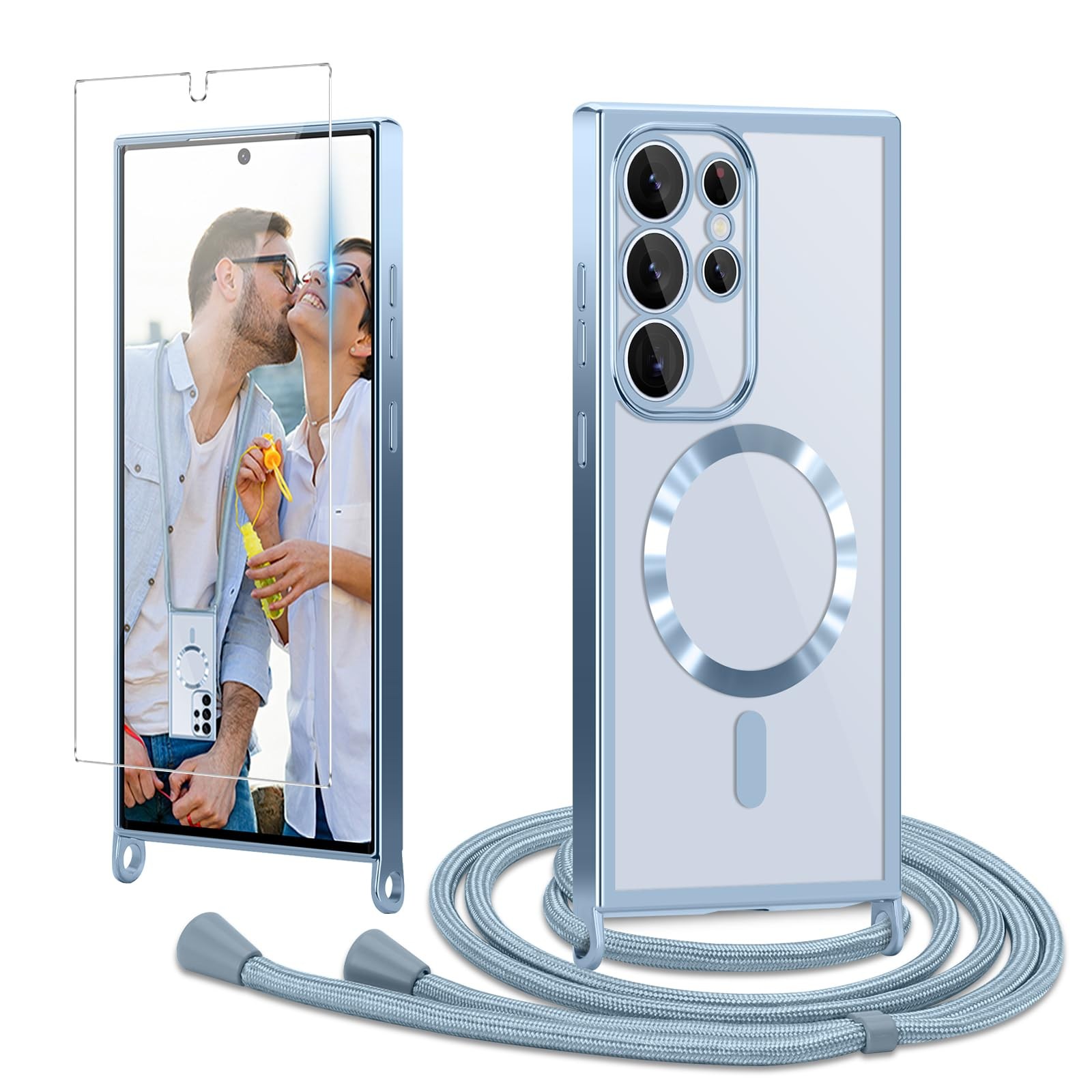 Coque Samsung S24 Ultra 5G protection cordon collier transparent