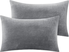 Flannel Pillowcases Standard Set of 2, Super Soft Fleece Pillow Case Cover with