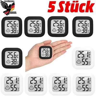 5x Digital Thermo Hygrometer Thermometer Luftfeuchtigkeit Temperaturmessgerät - Bild 1 von 4