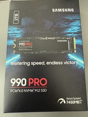 Samsung 990 PRO 2TB, NVMe M.2 SSD, PCIe 4.0, 7,450 MB/s [Brand New]