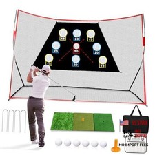 Professional Golf Net, 10x7Ft Golf Practice Hitting Net with Scoring Target
