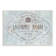Stupell Wash and Fold Laundry Room Vintage Parisian Sign