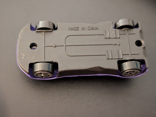 SLEEK DESIGN 'TOM'S' SPORTS CAR BOLD PURPLE COLOR 1:64 SCALE NWOB W SPOILER - Picture 17 of 17
