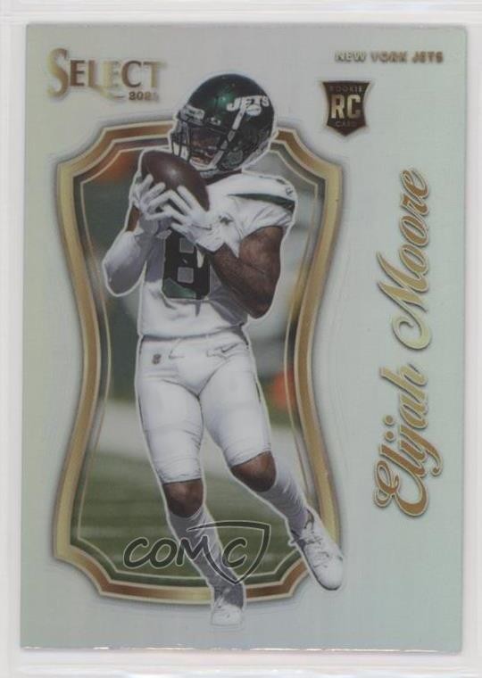 2021 Panini Select Certified Rookies Silver Prizm Elijah Moore #SCR-21 10is