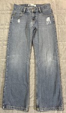 Levi  s 514 Boys Youth Straight Leg Jeans Sz 12 Reg 26x26 Distressed Medium Wash