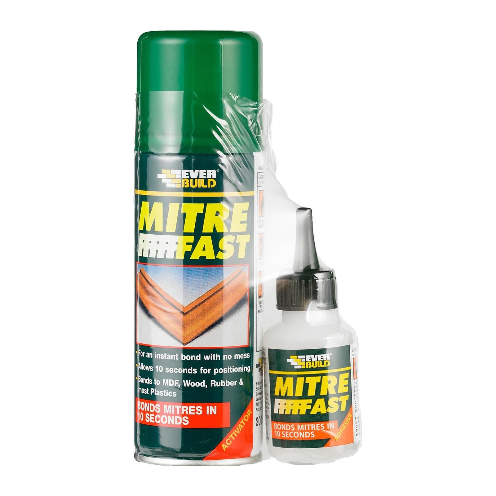 Everbuild Mitre Fast Bonding Kit - 50g Adhesive, 200ml Activator - Image 25