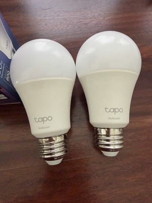 Lot of 2 Tapo L531E(US) Smart Wi-Fi Light Bulb Multicolor TP-Link Used