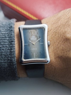 vintage Art deco Crash watch ORLY Manual Wind Swiss Made Rare